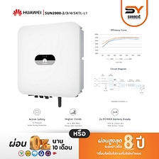 ชุดโซล่าเซลล์ String Inverter ขนาด 5 kW 1 Phase พร้อมติดตั้ง