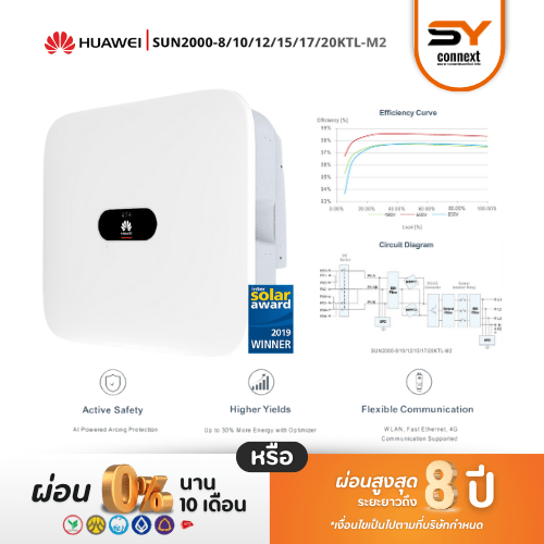 ชุดโซล่าเซลล์ String Inverter ขนาด 15 kW 3 Phase พร้อมติดตั้ง