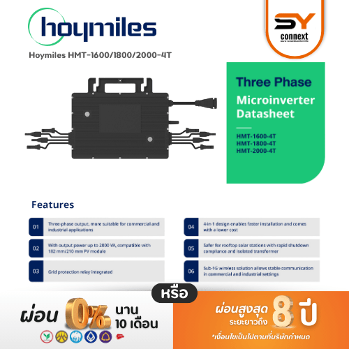 ชุดโซล่าเซลล์ Micro Inverter 28.80 kW พร้อมติดตั้ง